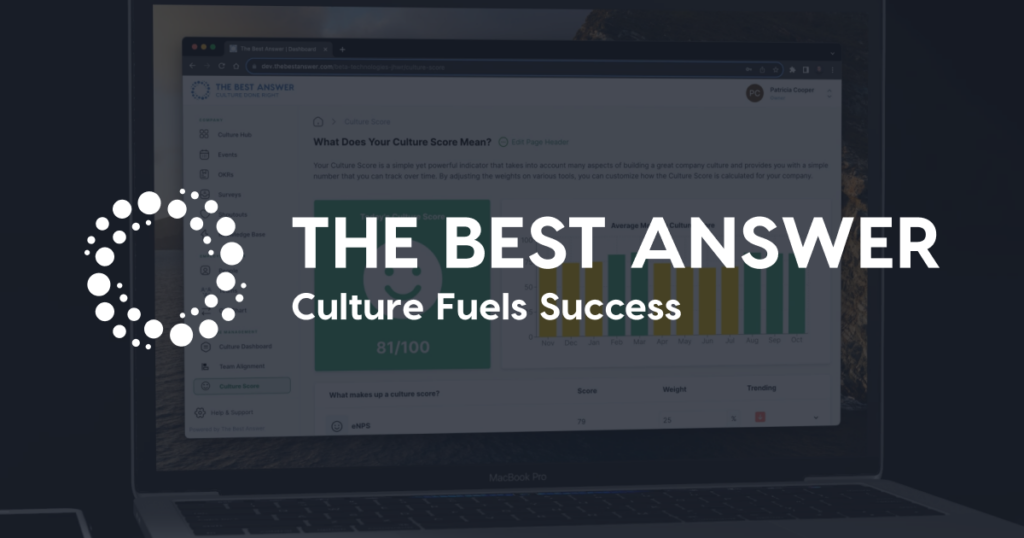 The Best Answer - Culture Fuels Success
